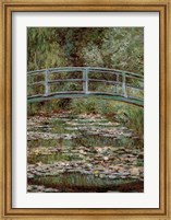 Framed Waterlily Pond, Japanese Bridge