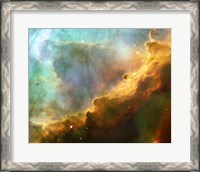 Framed Perfect Storm of Turbulent Gases in the Omega/Swan Nebula (M17)