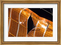 Framed Close-up of a Tear in Solar Array Material on the International Space Station