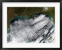 Framed Cloud Streets in the Gulf of Mexico