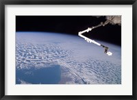 Framed Robotic Canadarm2 above Earth