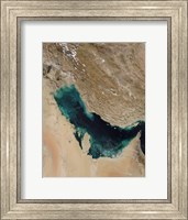 Framed Satellite View of the Persian Gulf