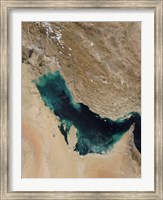 Framed Satellite View of the Persian Gulf