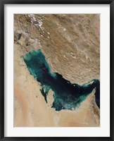 Framed Satellite View of the Persian Gulf