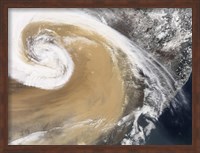 Framed Asian Dust Storm Crosses the Pacific