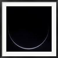 Framed Sun-Illuminated Crescent of Earth around Antarctica