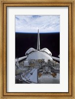 Framed Space Shuttle Discovery's Cargo Bay