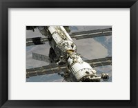Framed Close Up View of International Space Station