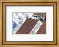 Framed Repaired Solar Array on the International Space Station