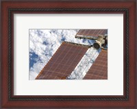 Framed Repaired Solar Array on the International Space Station