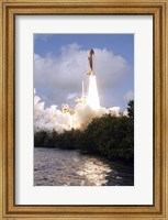 Framed Space Shuttle Discovery Launch