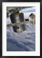 Framed Italian-Built Raffaello Multi-Purpose Logistics Module and the Canadarm2