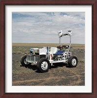 Framed View of a 1-G Lunar Rover Vehicle