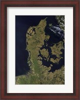Framed Satellite View of Denmark
