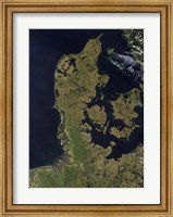 Framed Satellite View of Denmark