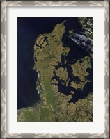 Framed Satellite View of Denmark