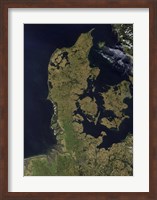 Framed Satellite View of Denmark