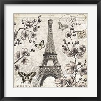 Framed Paris in Bloom I