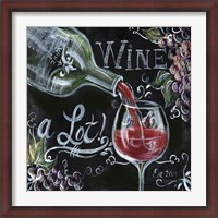 Framed Chalkboard Wine I