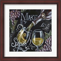 Framed Chalkboard Wine II