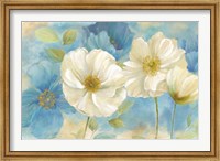 Framed Watercolor Poppies Landscape