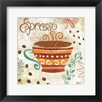 Colorful Coffee III Framed Print