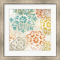 Framed Colorful Medallions I