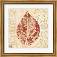 Framed Leaf Scroll II