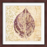 Framed Leaf Scroll III