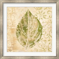 Framed Leaf Scroll IV