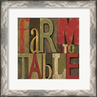 Framed Printers Block Farm To Table I