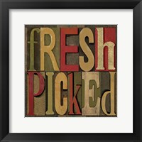 Printers Block Farm To Table III Framed Print