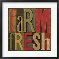 Framed Printers Block Farm To Table IV