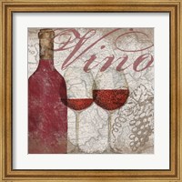 Framed Vino and Vin I