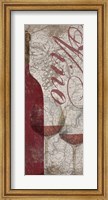 Framed Vino and Vin Panel I