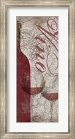 Framed Vino and Vin Panel I