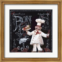Framed Chalkboard Chefs II