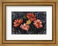 Framed Flowers in Bloom Chalkboard Landscape