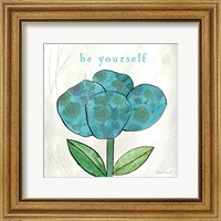 Framed Paper Flower I