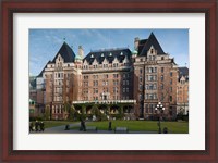 Framed Fairmont Empress Hotel, Victoria, Vancouver Island, British Columbia, Canada