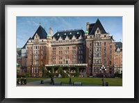 Framed Fairmont Empress Hotel, Victoria, Vancouver Island, British Columbia, Canada