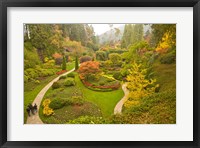 Framed Sunken Garden, Butchart Gardens, Victoria, BC