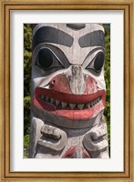 Framed Totem Pole, Queen Charlotte Islands, Canada