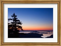Framed British Columbia, Salt Spring, Mt Maxwell sunrise