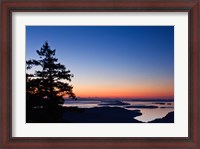 Framed British Columbia, Salt Spring, Mt Maxwell sunrise