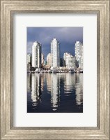 Framed Buildings along False Creek, Vancouver, British Columbia, Canada