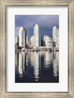 Framed Buildings along False Creek, Vancouver, British Columbia, Canada