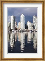 Framed Buildings along False Creek, Vancouver, British Columbia, Canada