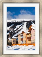 Framed Ski lodges, Sun Peaks Resort, Sun Peaks, British Columbia, Canada