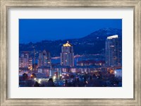 Framed British Columbia, Okanagan Valley, Kelowna Skyline